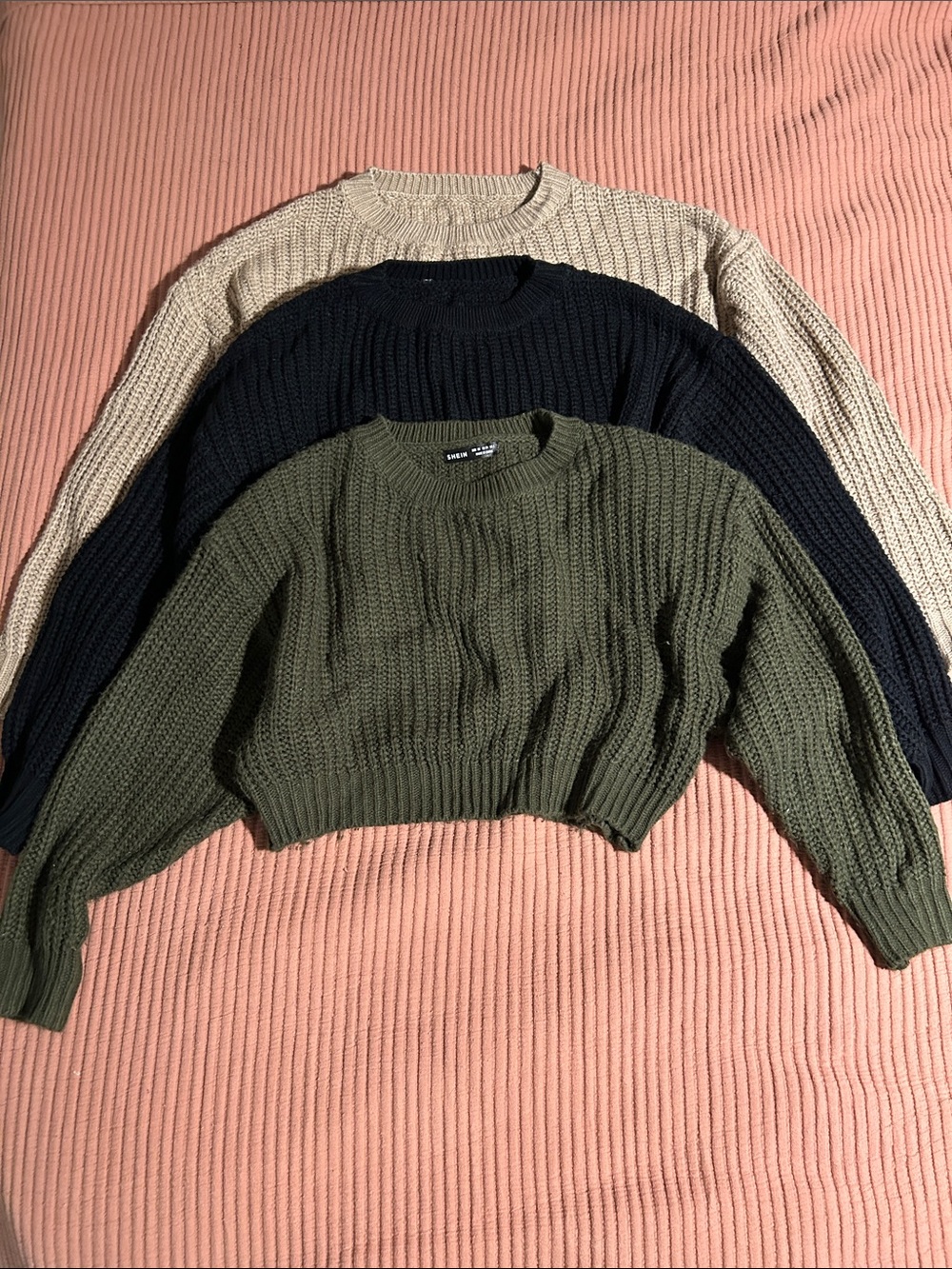 Cropped Knit Sweater Bundle